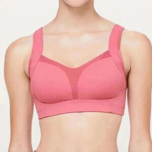 Lululemon Ta Ta Tamer ll Sport Bra Hebiscus Pink Sz E32 Adjustable Straps sz M C